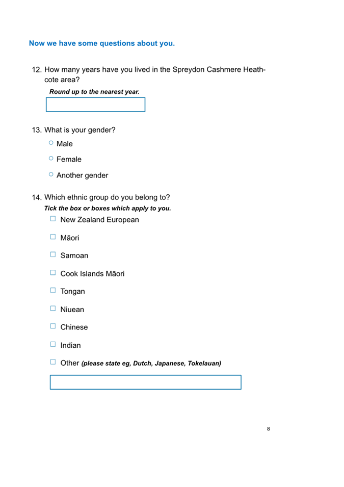 A screenshot of a questionnaire

AI-generated content may be incorrect.