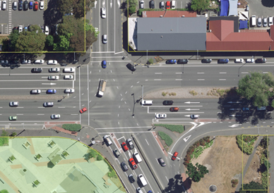 Aerial view of a road intersection

AI-generated content may be incorrect.