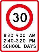 Static speed sign