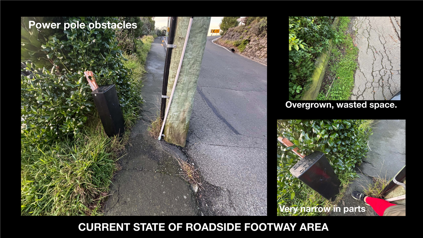 A collage of a road with a pole and a pole

AI-generated content may be incorrect.