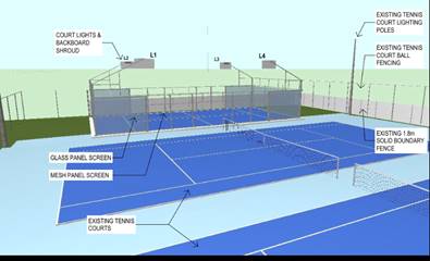 A tennis court with net and net

AI-generated content may be incorrect.