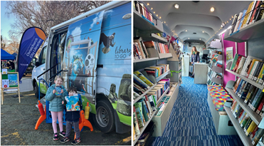 A two pictures of a bus with a couple of children

AI-generated content may be incorrect.