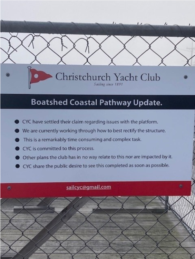 A sign on a chain link fence

AI-generated content may be incorrect.