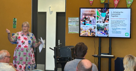 A person standing in front of a screen

AI-generated content may be incorrect.